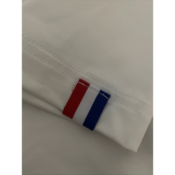 USAG Polo Shirt Adult Medium White Amateur Tour Poly Golf Short Sleeve Cool Logo - Picture 8 of 9